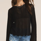 Donovan Crochet Top- Black