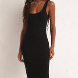 Viviana Rib Dress- Black