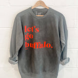 LET’S GO BUFFALO CREW SWEATSHIRT - GRAY